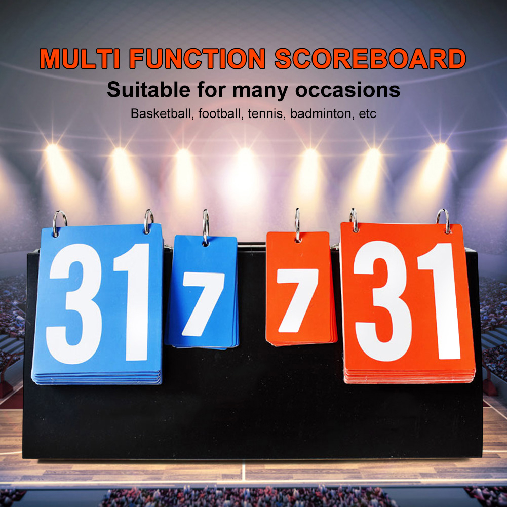 Table Tennis Scoreboard - 4-Digit Table Tennis Scoreboard Plastic Sports