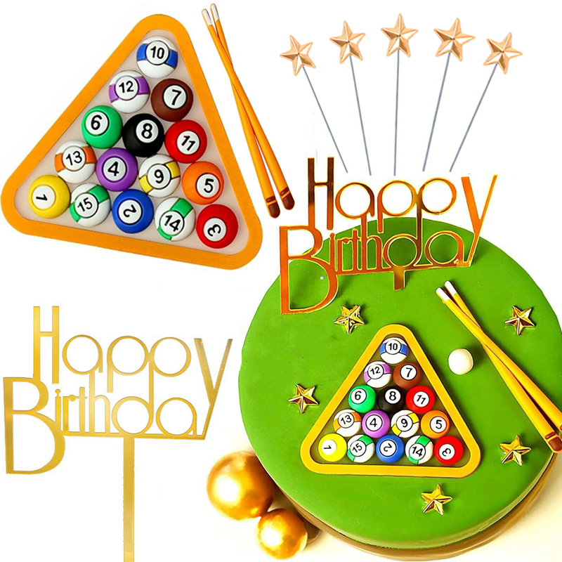 Table Tennis Ball - Billiard Ball Cake Decoration Boy Kid