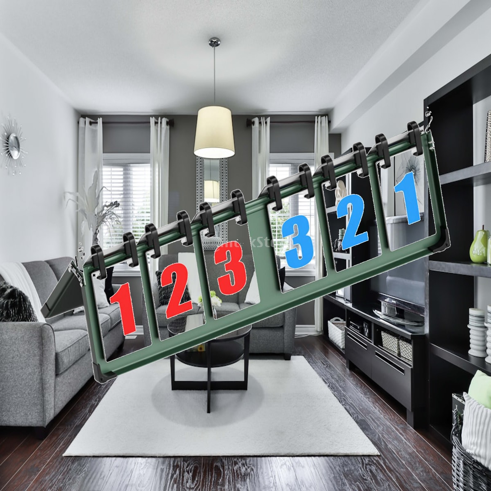 Table Tennis Scoreboard - Team Flip Score Board Portable Scoring