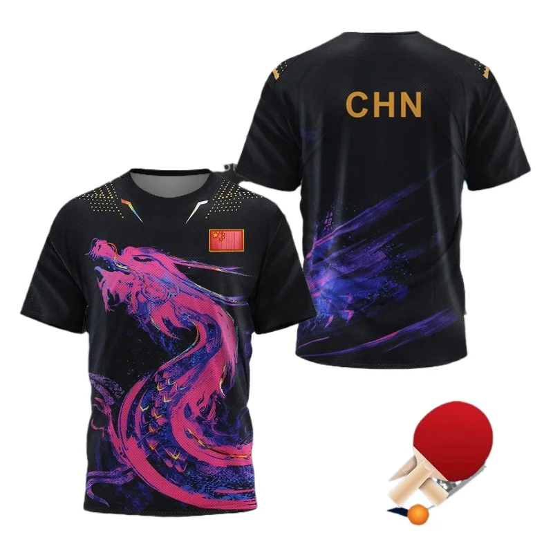 Table Tennis Jersey Butterfly - CHINA Dragon Table Tennis Graphic T