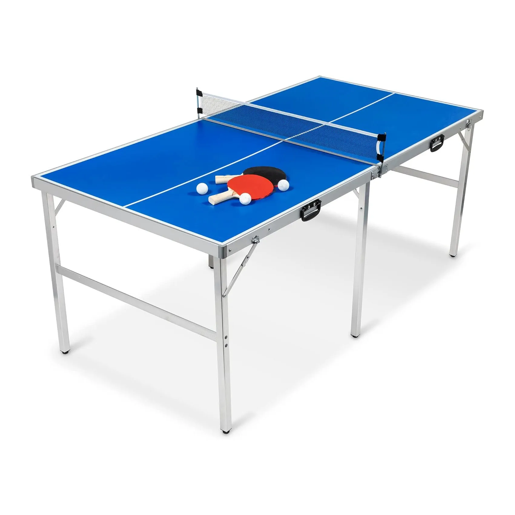 Table Tennis Net Set - Mid-Size Table Tennis Game Set -