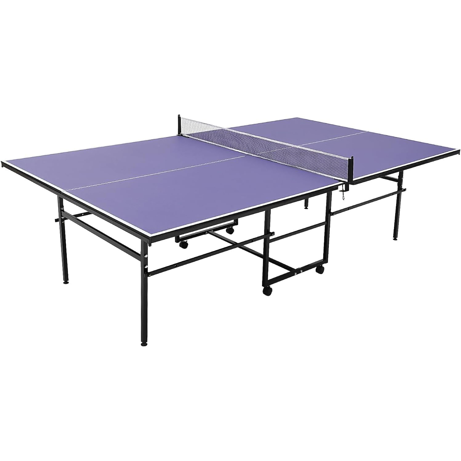 8 ft Portable Ping Pong Table， - Table Tennis Single review and price