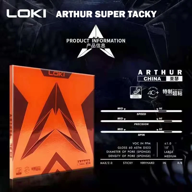 Original LOKI ARTHUR Europe/As - Xu Xin Table Tennis review and price