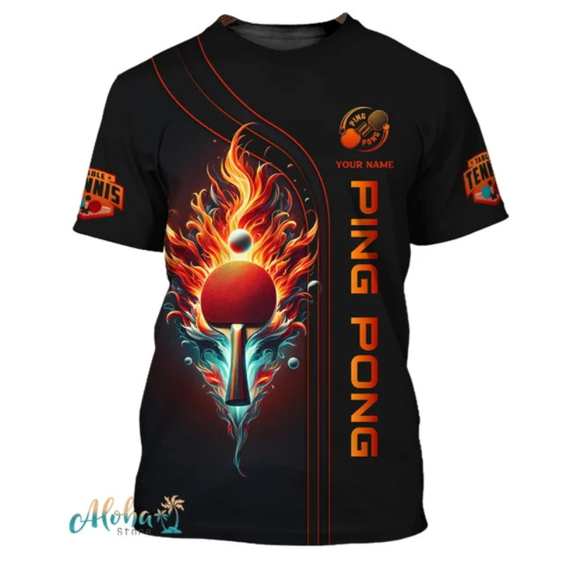 Full Print Ping Pong Tshirts F - Table Tennis China review and price